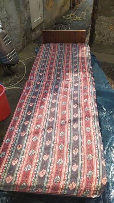 раскладушка с матрасом: Б/у, Раскладушка с матрасом — 2