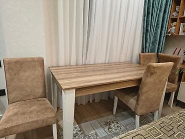 Stol, 6 stul 300 azn satılır ❗ ölçü.90*160 sm Acilanda daha böyük lalafo.az -da Stol, 6 stul 300 azn satılır ❗ ölçü.90*160 sm Acilanda daha böyük