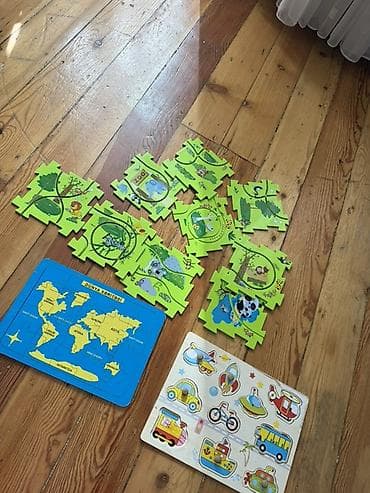 qatar oyunu: Uşaq üçün təlimvi puzzle dəsti Məzmun: - “Dünya Xəritəsi” pazlı – — 3