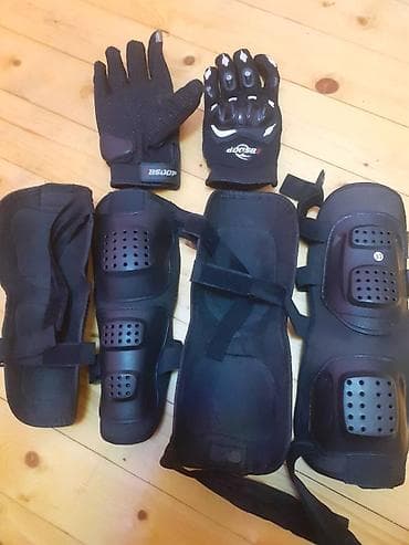 honda motor: Wol cantasi moto qoruyucular dirselikler elcek maska hamisi birlikde — 5