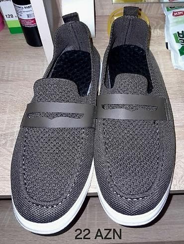 ağ kofta: Məhsul: Kişi slip-on ayaqqabıları – 2 cüt 1) Boz slip-on (şəbəkə — 4