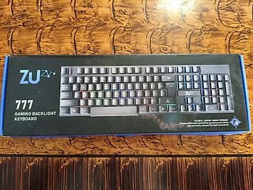 logitech klaviatura: ZU 777 Gaming Backlight Keyboard İşlənmiş Real alıcıya endirim var — 1