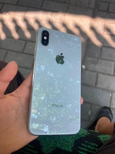 iphone xs max en ucuz: IPhone X, Gümüşü, Qırıq — 4