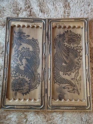 Satılır – Əl işi oyma Nərd Çox gözəl və keyfiyyətli əl işi oyma nərd — 3