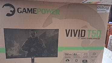 attack shark x85: GamePower Vivid T50 – 27" 200 Hz oyun monitoru - Ekran: 27 düym — 1