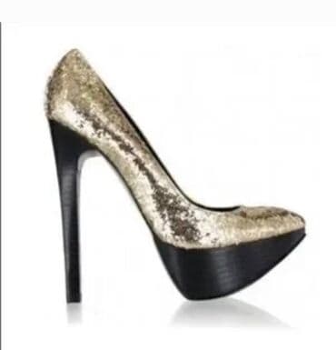 qizil qolbagilar: Tuflilər, Ölçü: 37.5, rəng - Qızılı, Yeni — 2