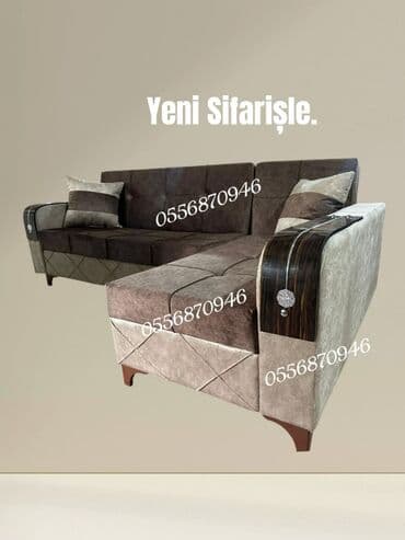 metbex mebeli gence: Künc divan, Qonaq otağı üçün, Parça, Bazalı, Açılan, Kitab — 4