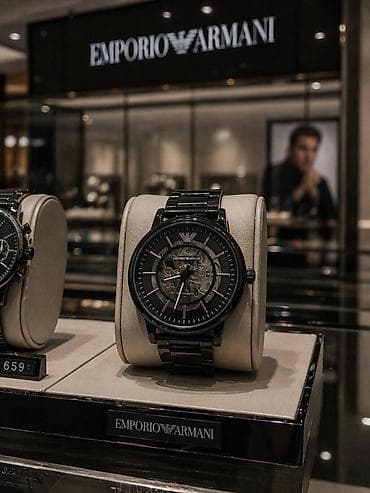 sensor saatlar: Emporio Armani kişi saatı – avtomatik mexanizmli skeleton dizayn - — 1