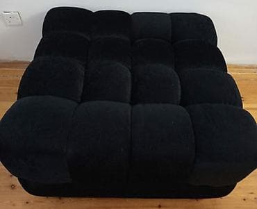 gaming oturacaqlar: Pufik oturacaq, Vеlur parça, rəng - Qara — 3