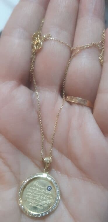 585 eyar qizil qiymeti: Boyunbağı, Sarı qızıl, 585 Əyar — 3