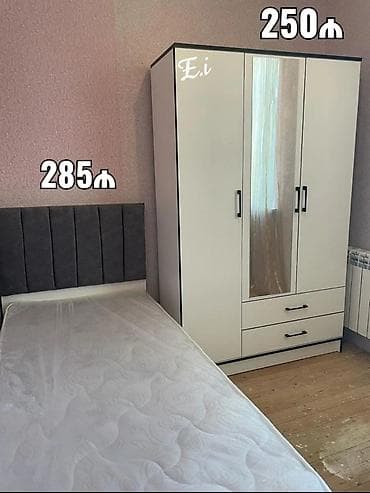 Düz dolab, Yataq otağı üçün, Paltar üçün, Açılan, Korpuslu, 2 qapılı