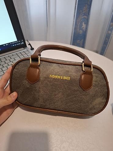 tuk token krem: Mini qadın əl çantası - Forma: oval siluet, kompakt ölçü – gündəlik — 3