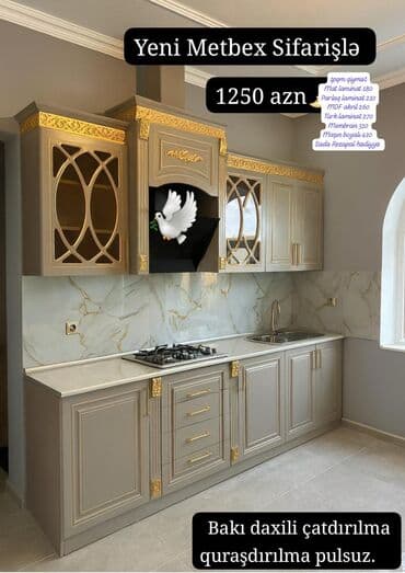 i̇kinci el metbex mebeli: Mətbəx mebeli yeni dəst — 1