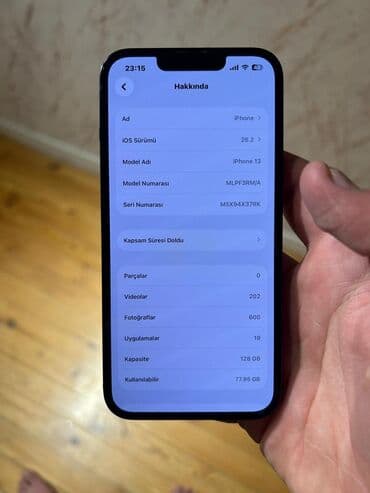 ayfo: IPhone 13, 128 GB, Mavi, Face ID — 6