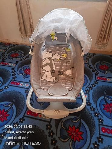 elektrik samavar: Oğlan və qız üçün, İşlənmiş, Beşik, Yellənmə mexanizm ilə — 4