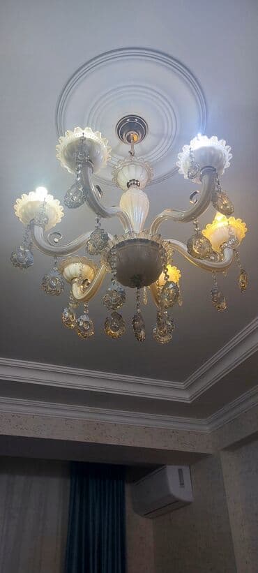 qonaq otagi ucun cilciraqlar: Çılçıraq, 8 lampa, Şüşə — 1