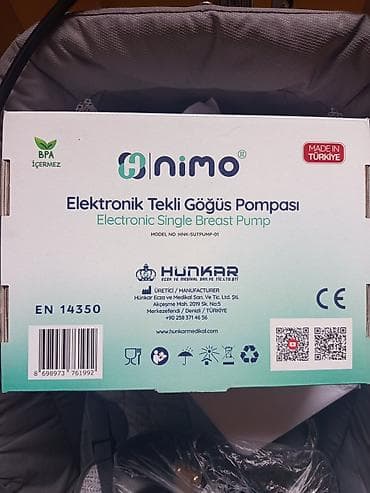 plitə elektrik: Nimo Elektronik Tekli Döş Pompası (HNK-SUTPUMP-01) Xüsusiyyətlər: - — 1