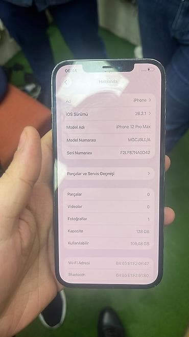 ipad mini 9: IPhone 12 Pro Max, 128 GB, Blue Titanium, Zəmanət, Face ID — 4