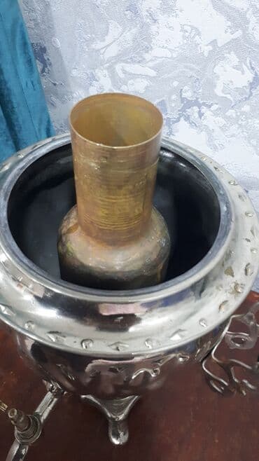 su dalgasi fen: Odun samovar 3lt işlek veziyetde.Klassik kömürlü samovar - Material — 2