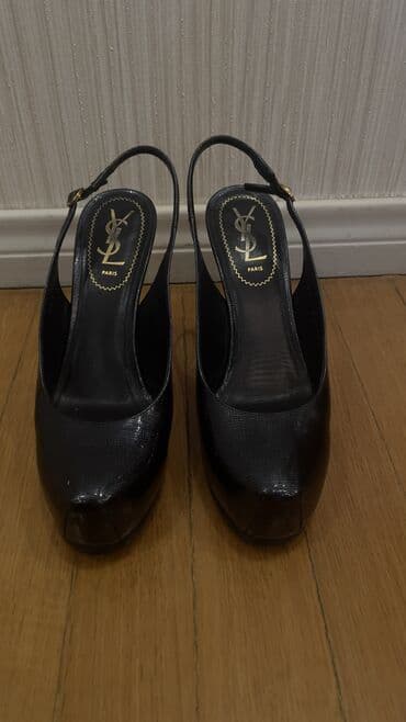ysl tufli: Tuflilər, Ölçü: 38.5, rəng - Qara, İşlənmiş — 1