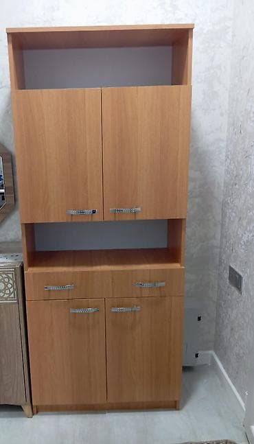 metbext: Mətbəx üçün çoxfunksiyalı bufet/dolab - Material: ağac teksturalı — 2