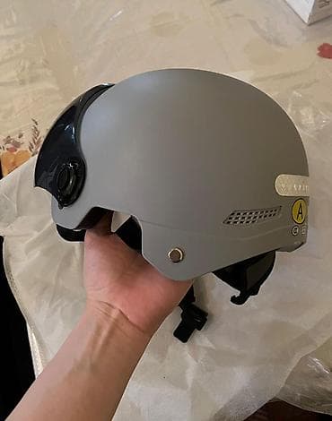 112 mator: Skuter/velosiped üçün qoruyucu dəbilqə - Rəng: boz mat - Tip: yarım — 4