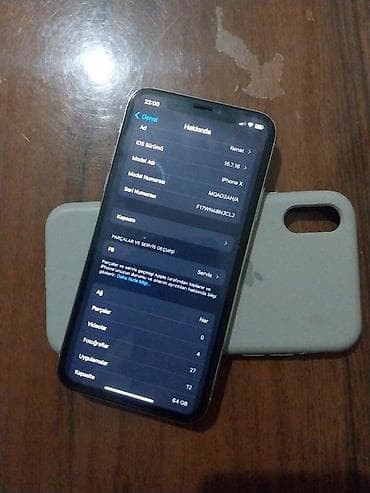 iphone 6 plas: IPhone X, 64 GB, Ağ, Face ID — 3