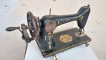 bag isi: Singer markalı klassik mexaniki tikiş maşını. Korpus üzərində orijinal — 4