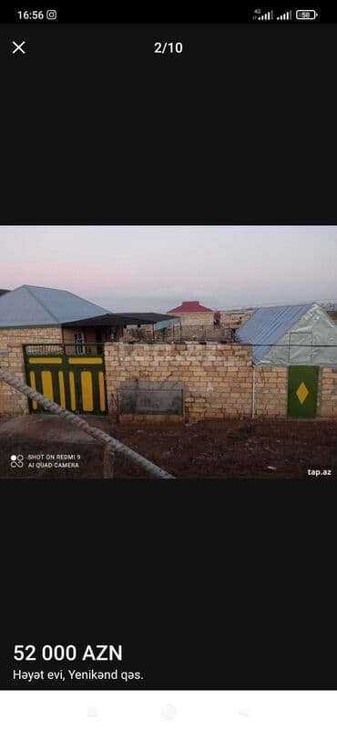 xacmazda evlər: Zeynalabdin Tağıyev, 120 kv. m, 4 otaqlı, Hovuzsuz, Qaz, İşıq, Su — 2