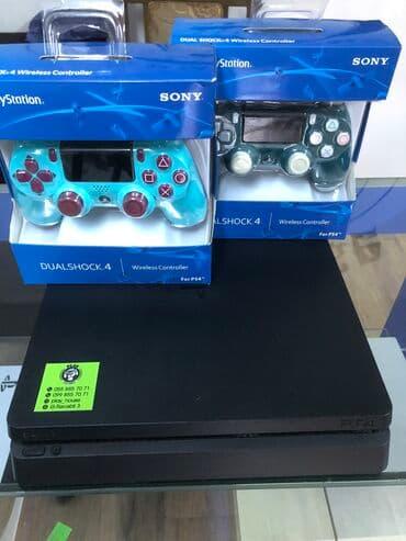 Playstation 4 silimm 500 gb yaddas 2 eded pult En son oyunla