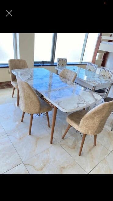 işlənmiş stol stul dəsti sumqayit: 🇹🇷Türk istehsalı Möhtəşəm ✨✨ Kuxna üçün stol stul dəsti 4 stul 1 — 13