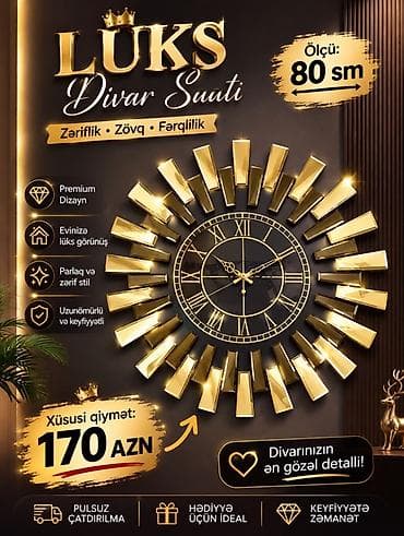 ev saati: Zərif güzgü mebelləri və divar saatı - Dresuar modelləri: • İki — 2
