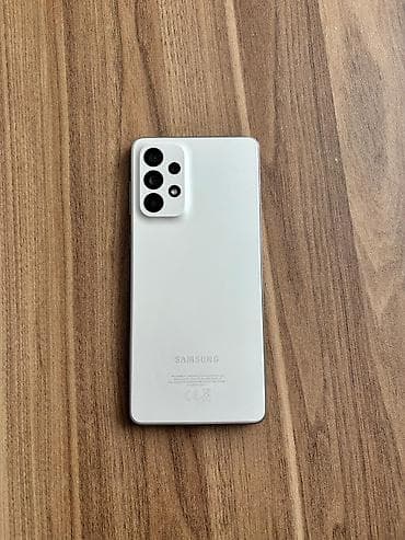 stasionar telefon: Samsung Galaxy A73 5G, 256 GB, rəng - Ağ, Barmaq izi — 1