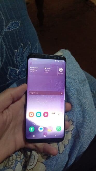 запчасти для стиральных машин: Samsung Galaxy S8, 64 ГБ, цвет - Черный, Гарантия, Битый, Сенсорный — 1