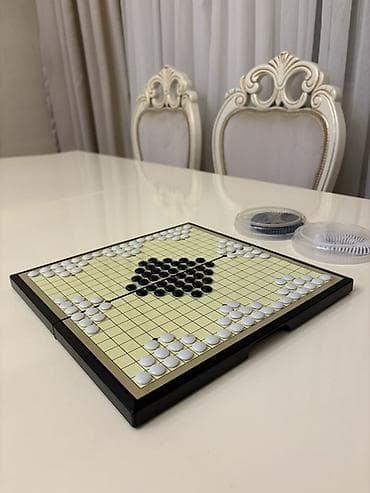 Qatlana bilən GO stolüstü oyun dəsti - Taxta: 19x19 xanalı klassik Go
