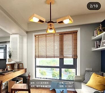 Çılçıraq, 3 lampa, Taxta