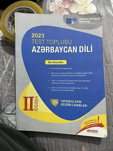 Kitablar və jurnallar: DİM “Test Toplusu 2023” dəstəsi – I və II hissələr Tərkib: - English — 8