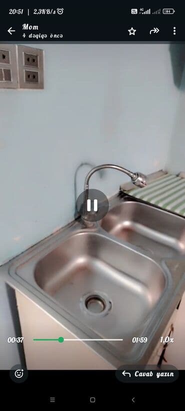 guzdek qesebesi: 40 м², 1 комната, Интернет, Газ, Электричество — 4