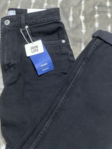 cins şalvar modelleri 2023: Bershka qara mom jeanrazmeri balacadı deyə satıram36 — 1