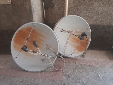 продаю телевизор: GƏNCƏ şəhərində, üstən çıxma 2ədəd KROSNA antena tarelkaları, hər — 2