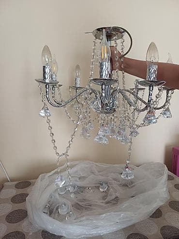 it sekilleri: Çılçıraq, 8 lampa, Metal — 5