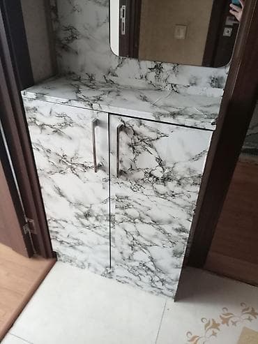 ikinci el ev qapisi: 2 qapılı, Güzgülü, Ağ, Digər material, Açılan, Düz dolab — 1