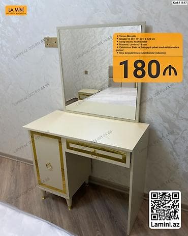 Termolar: Termo güzgülü makiyaj/komod masası - Ölçülər: D 40 × H 160 × E 120 sm — 1