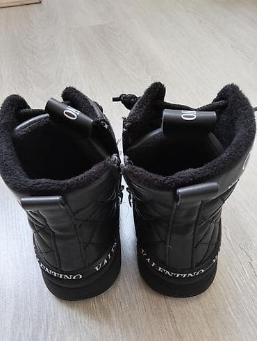 batinki: Valentino uşaq qış botları - Rəng: qara - Üst material: tikişli — 4