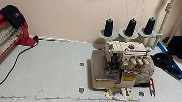 toxuma maşın: İşlək vəziyyətdə 3 saplı overlok. Toxunuşu sıx və çox səliqəlidi — 4