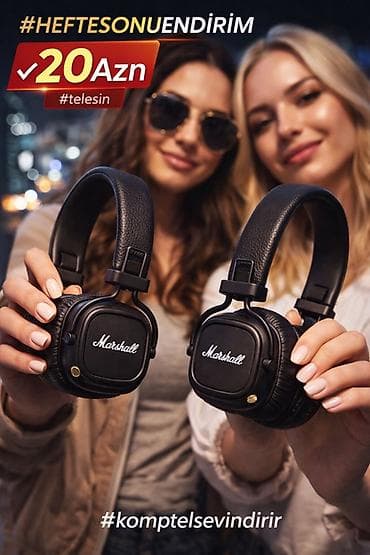 Marshall Major IV qulaqlıqları - On-ear dizayn, ikonik Marshall