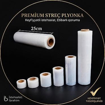 PREMIUM STREÇ PLYONKA və yapışqan lentlər Məhsul: Yüklərin, mebel və — 2