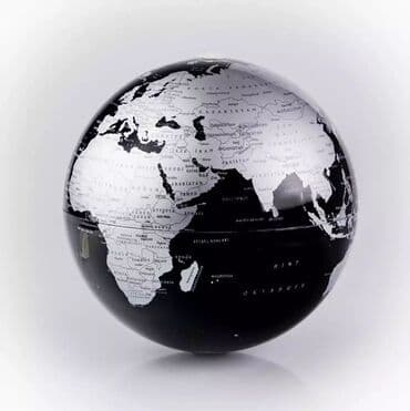 консоль: Masaüstü dekorativ qlobus – sferik forma, hamar parlaq səth. - — 4