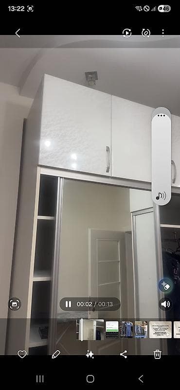 dolab paltar: İşlənmiş, 2 qapılı, Güzgülü, Ağ, Digər material, Kupe, Künc dolab — 2
