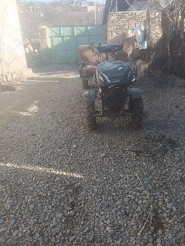 Motoblok və qoşqu arabası komplekti - Güclü benzin mühərrikli